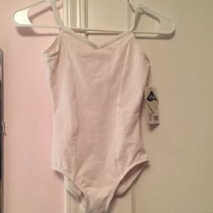 Brand New, White Capezio Leotard (Child Medium)